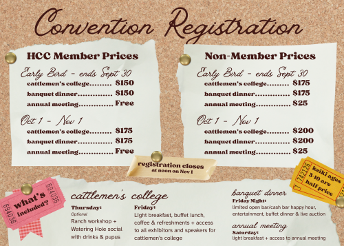 convention pricing
